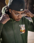 GREEN STUFF DEPT. FLAME LOGO SWEATSUIT