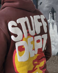 BROWN STUFF DEPT. LOGO HOODIE