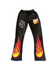 BLACK STUFF DEPT. FLARED LOGO SWEATPANTS