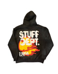 BLACK STUFF DEPT. LOGO HOODIE