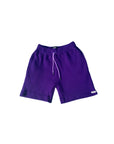 “Make Money Not Friends” (purple) short set