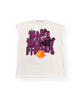 “Make Money Not Friends” sleeveless tee (purple)