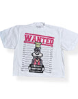 “Fashion Police” (white) drop shoulder tee