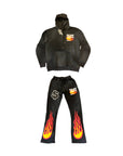 BLACK STUFF DEPT. LOGO SWEATSUIT