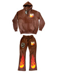 Classic Logo Sweatsuit Brown