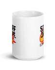 White glossy mug