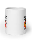 White glossy mug